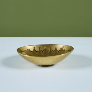 Small Solid Brass Ashtray