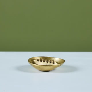 Small Solid Brass Ashtray