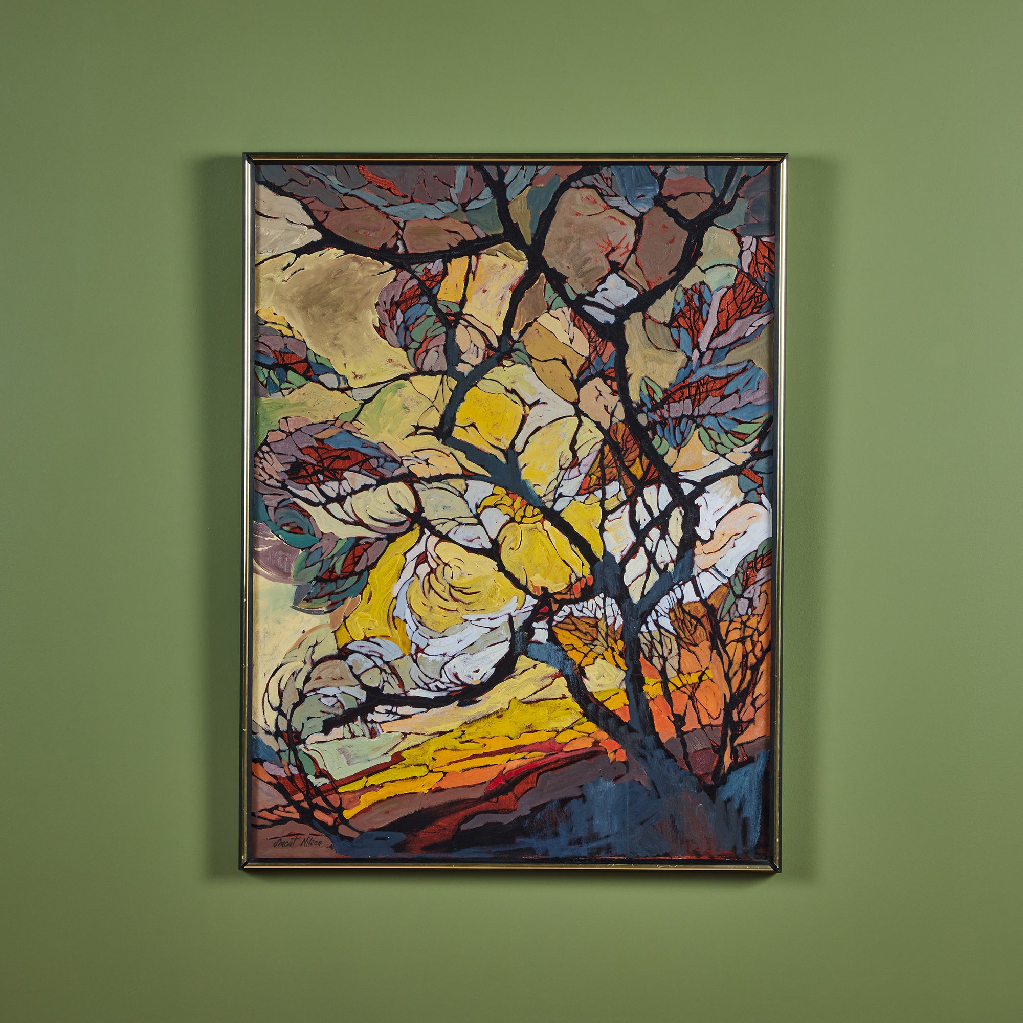 Smoot Nielsen Autumnal Branches Oil Painting
