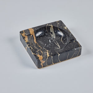 Square Black Marble Ashtray