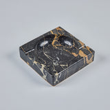 Square Black Marble Ashtray
