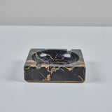 Square Black Marble Ashtray