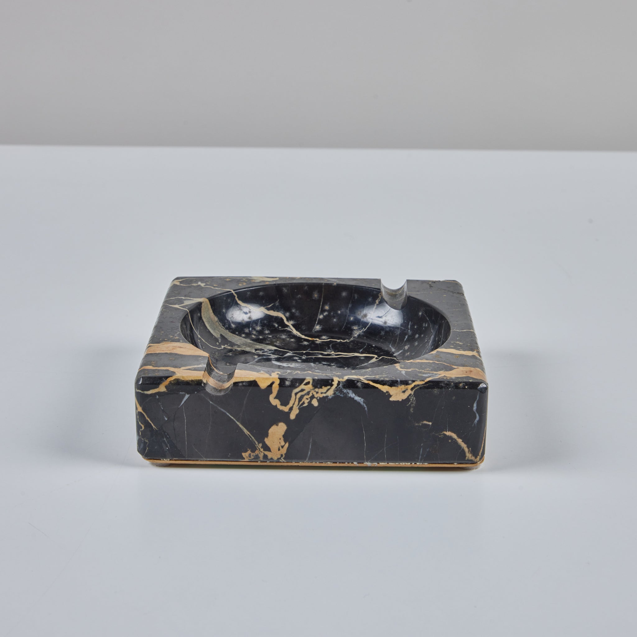 Square Black Marble Ashtray