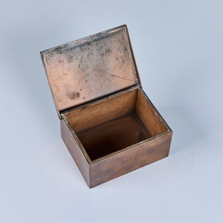 Heintz Art Metal Shop Sterling-on-Bronze Trinket Box