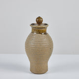 Hand Thrown Stoneware Ceramic Vessel with Lid