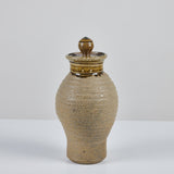 Hand Thrown Stoneware Ceramic Vessel with Lid
