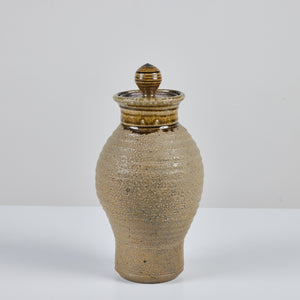 Hand Thrown Stoneware Ceramic Vessel with Lid