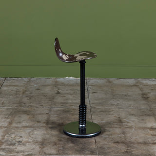 Industrial Saddle Seat Stool