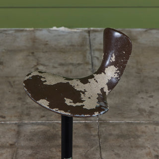 Industrial Saddle Seat Stool
