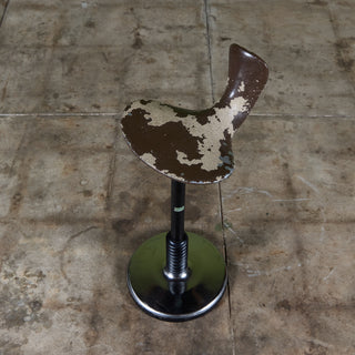 Industrial Saddle Seat Stool