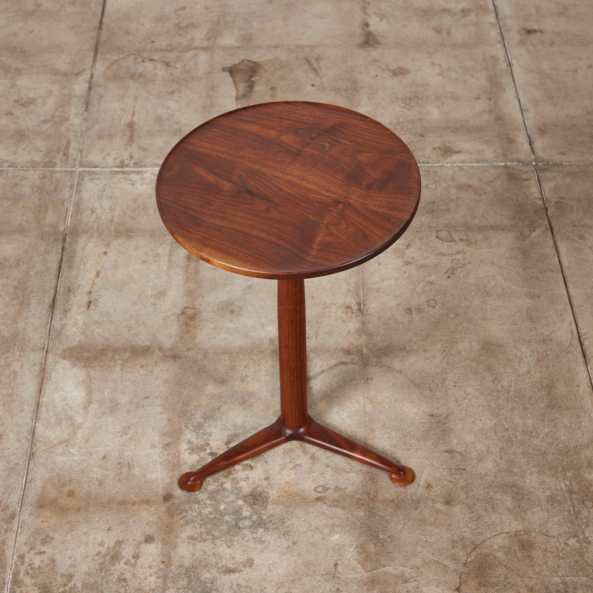 ON HOLD ** Studio Craft Round Tripod Side Table
