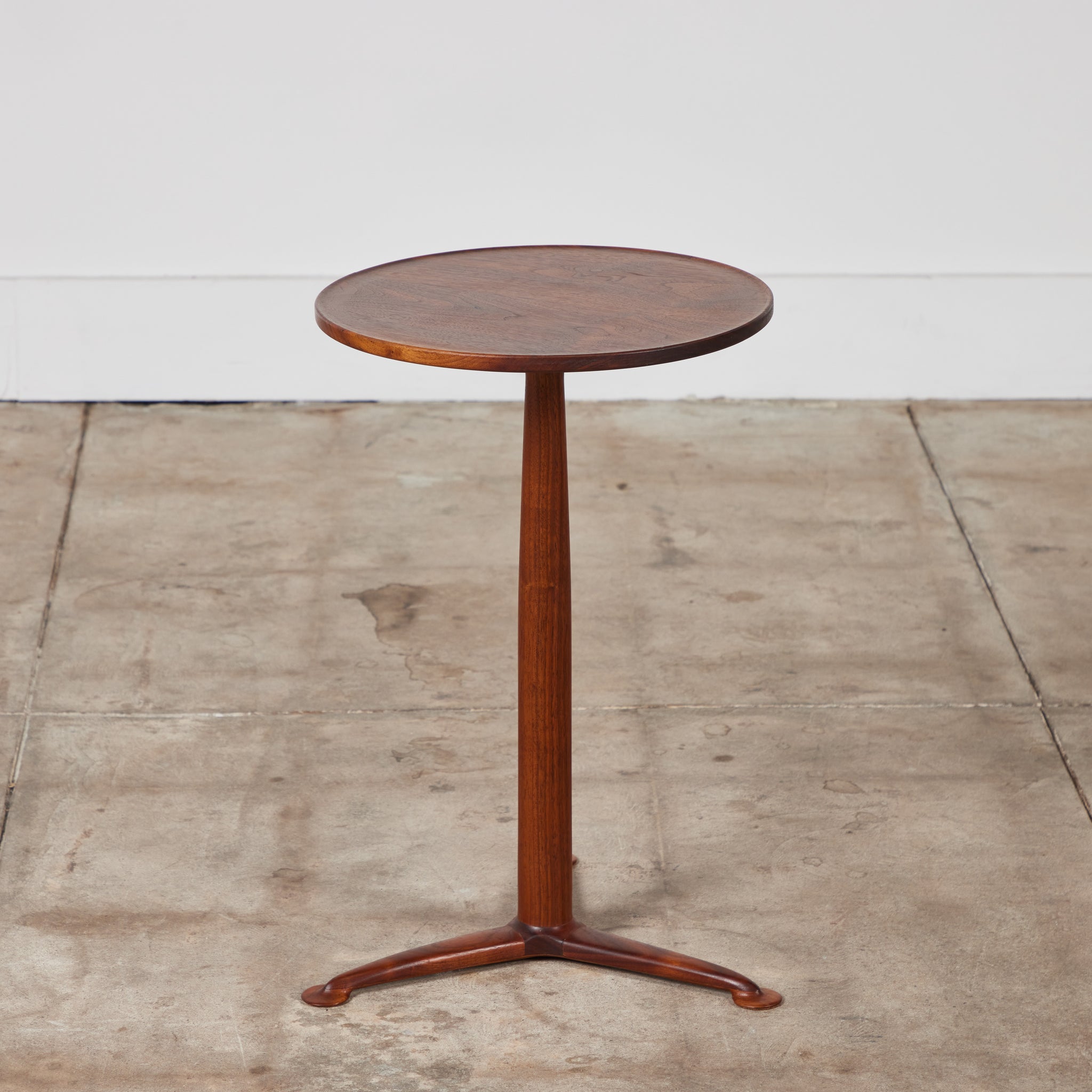 ON HOLD ** Studio Craft Round Tripod Side Table