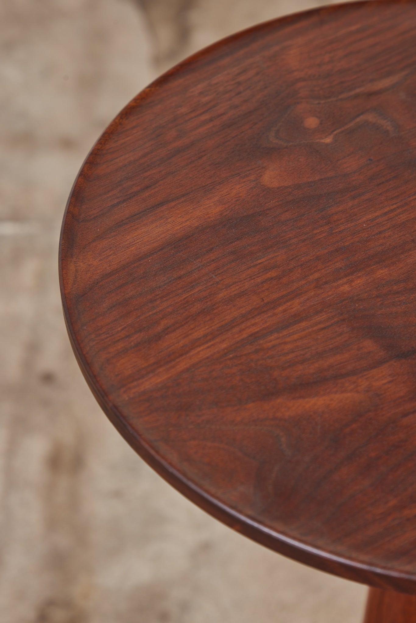 ON HOLD ** Studio Craft Round Tripod Side Table