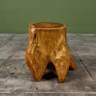 Live Edge Tree Root Stool & Accent Table