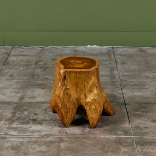 Live Edge Tree Root Stool & Accent Table