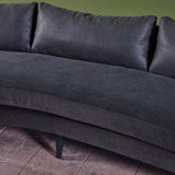 Dunbar Style Mohair Curved Sofa
