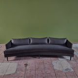 Dunbar Style Mohair Curved Sofa