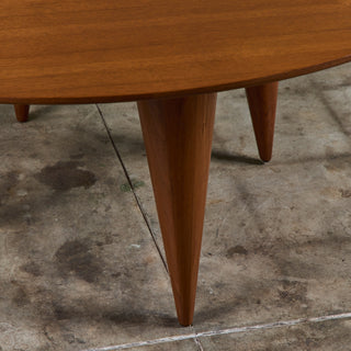 Teak Dining Table with Lazy Susan for Sun Cabinet Company