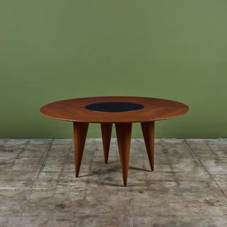 Teak Dining Table with Lazy Susan for Sun Cabinet Company