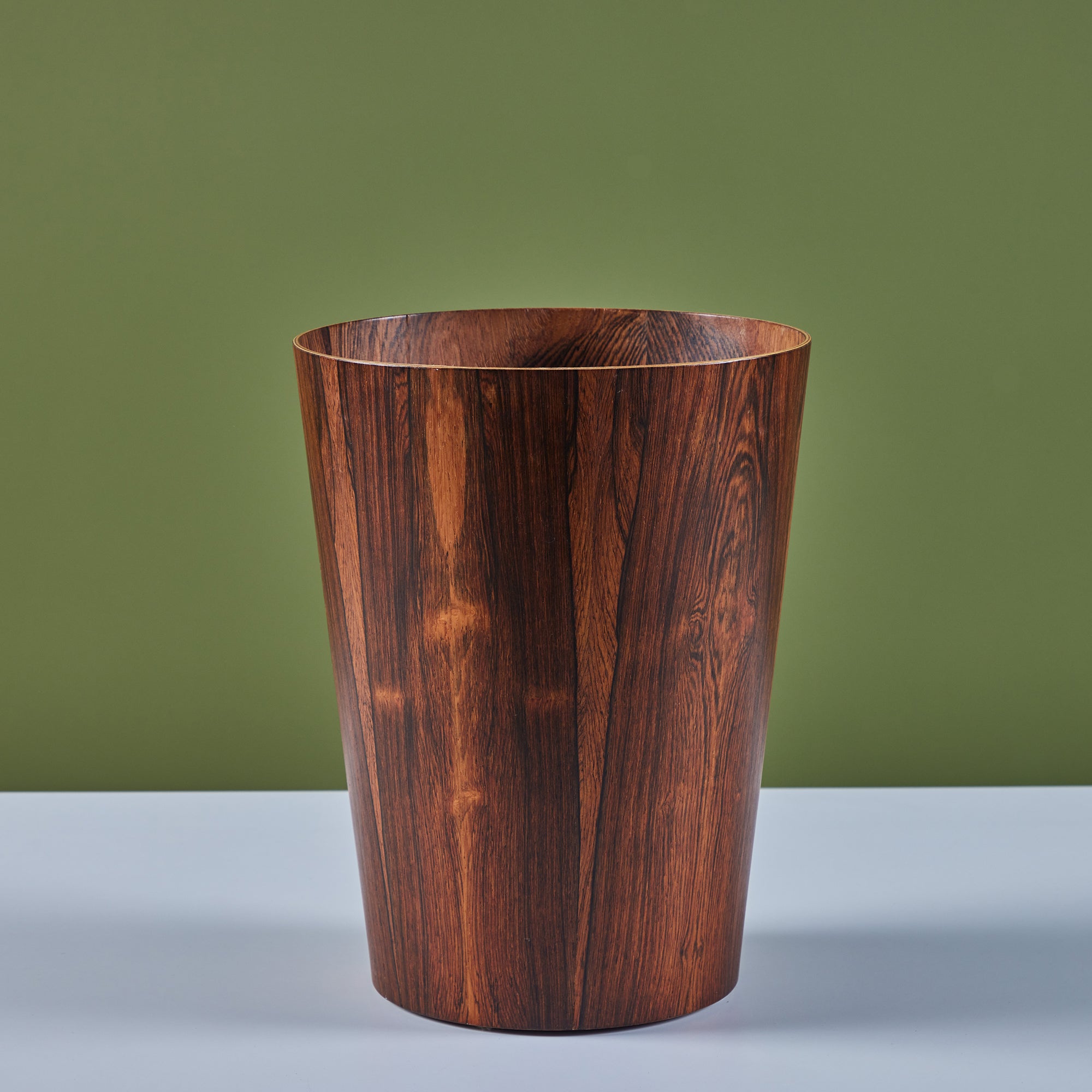 ON HOLD ** Rainbow Rosewood Wastebin