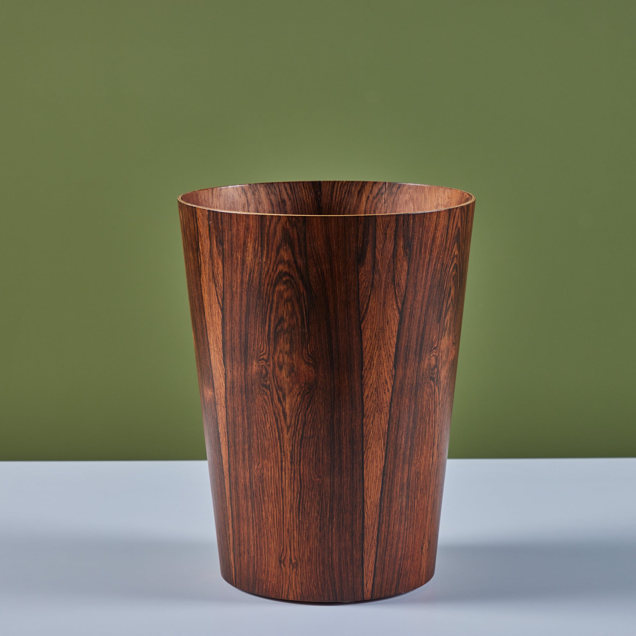 ON HOLD ** Rainbow Rosewood Wastebin