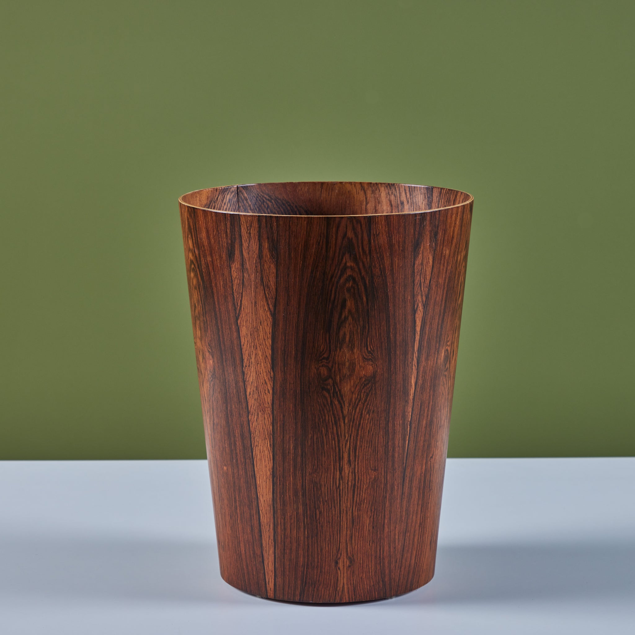 ON HOLD ** Rainbow Rosewood Wastebin