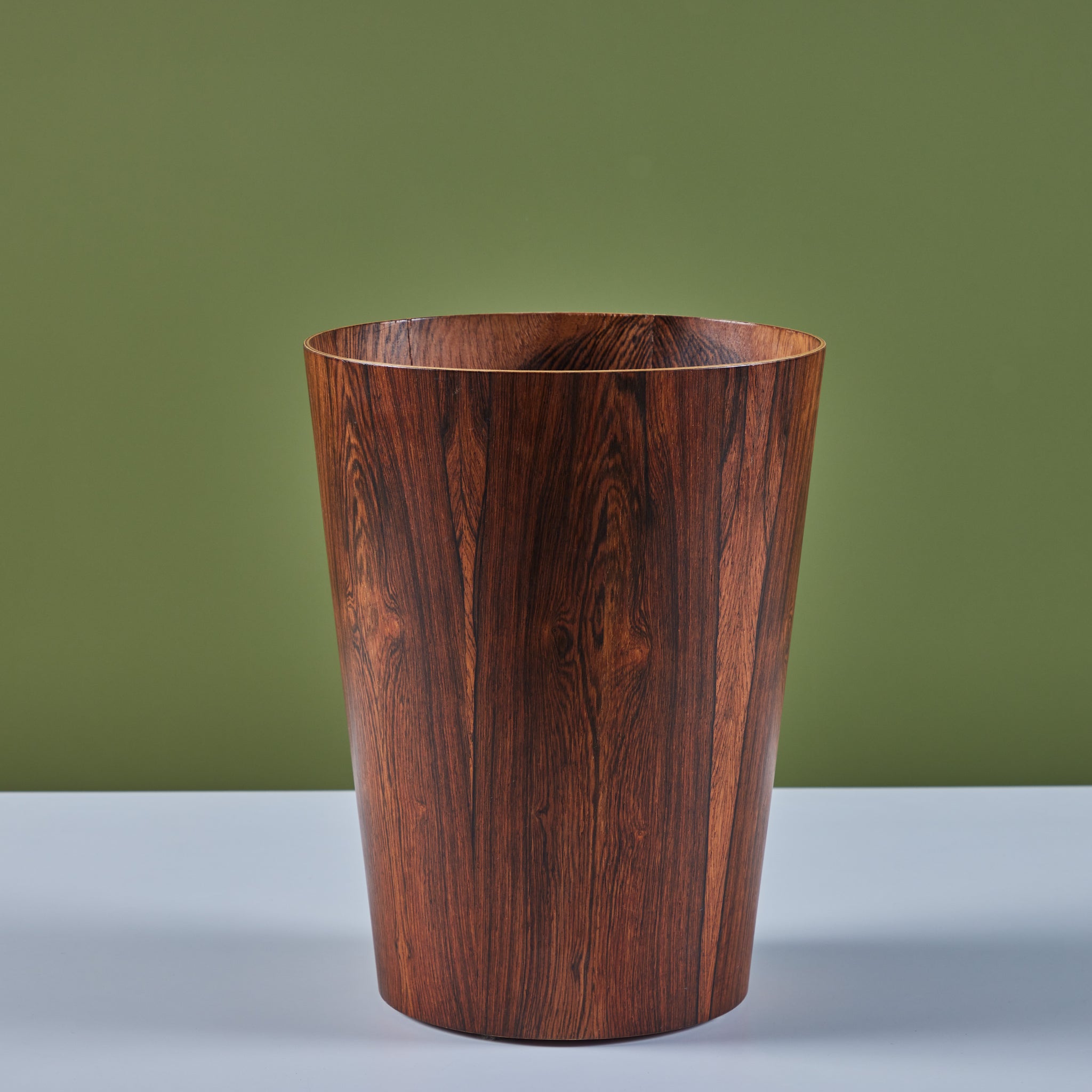 ON HOLD ** Rainbow Rosewood Wastebin