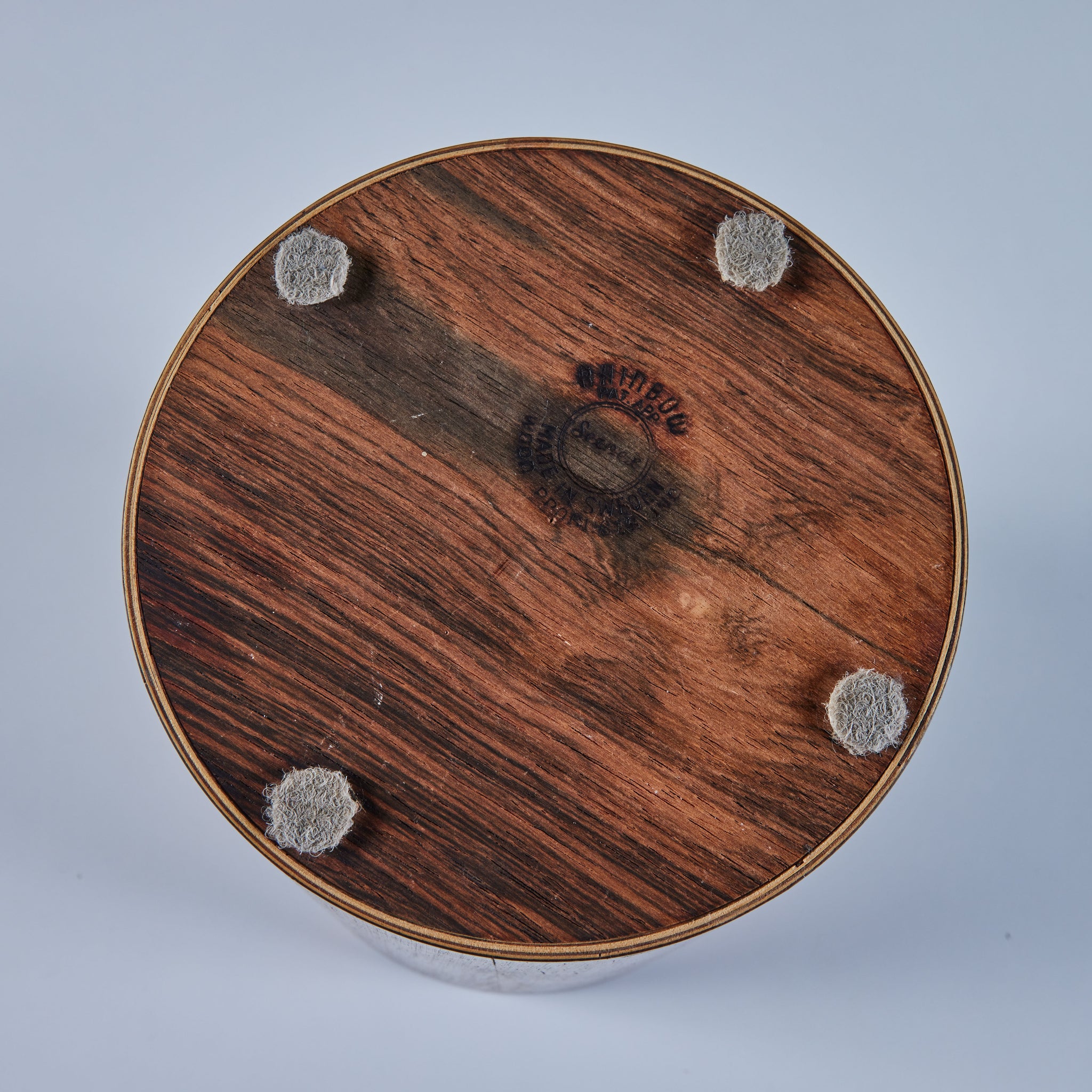 ON HOLD ** Rainbow Rosewood Wastebin