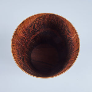 ON HOLD ** Rainbow Rosewood Wastebin