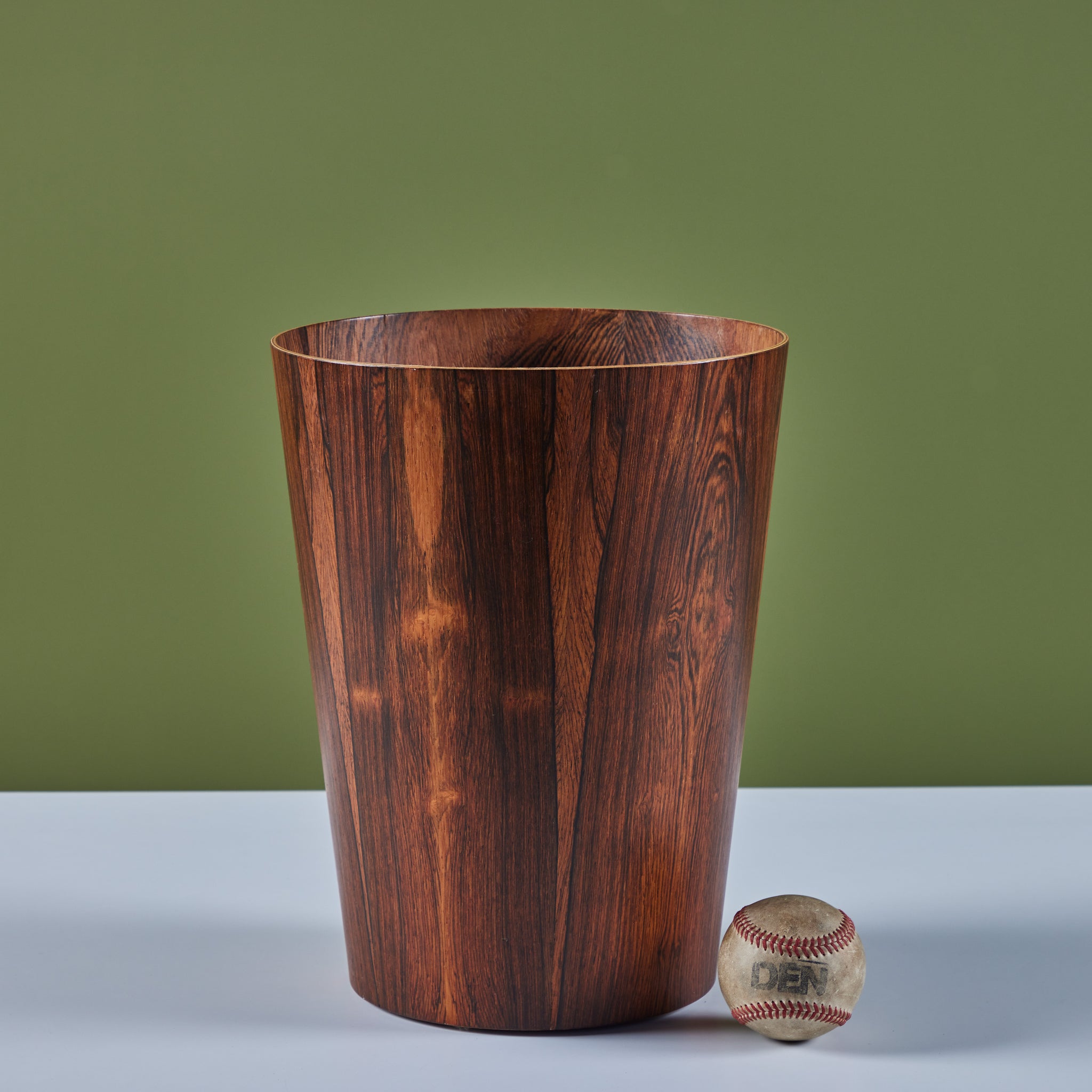 ON HOLD ** Rainbow Rosewood Wastebin
