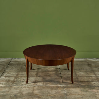 T.H. Robsjohn Gibbings Oval Coffee Table for Widdicomb