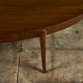 T.H. Robsjohn Gibbings Oval Coffee Table for Widdicomb
