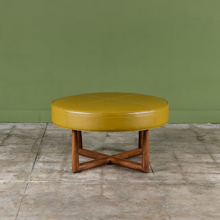 T.H. Robsjohn-Gibbings Round Ottoman for Widdicomb