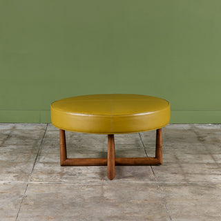 T.H. Robsjohn-Gibbings Round Ottoman for Widdicomb