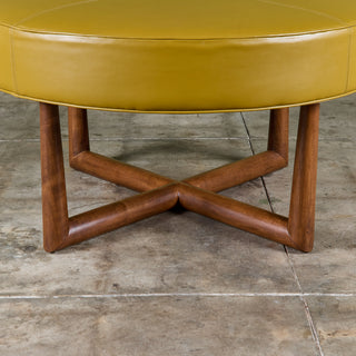 T.H. Robsjohn-Gibbings Round Ottoman for Widdicomb