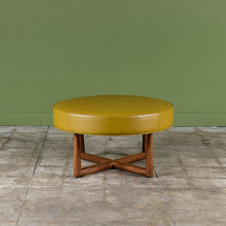 T.H. Robsjohn-Gibbings Round Ottoman for Widdicomb