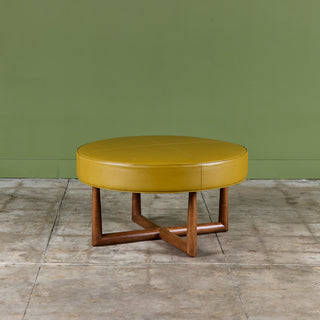 T.H. Robsjohn-Gibbings Round Ottoman for Widdicomb