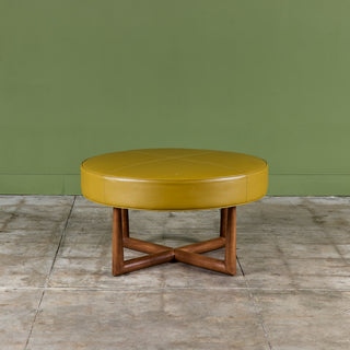 T.H. Robsjohn-Gibbings Round Ottoman for Widdicomb