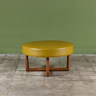 T.H. Robsjohn-Gibbings Round Ottoman for Widdicomb