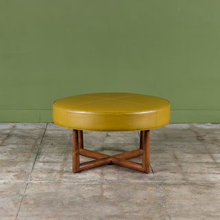 T.H. Robsjohn-Gibbings Round Ottoman for Widdicomb