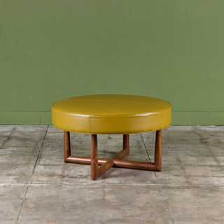 T.H. Robsjohn-Gibbings Round Ottoman for Widdicomb