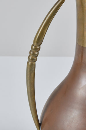 Mexican Copper and Brass Pitcher