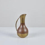 Mexican Copper and Brass Pitcher