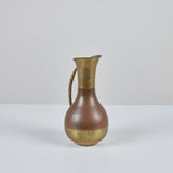 Mexican Copper and Brass Pitcher