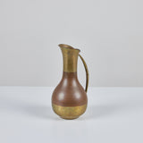 Mexican Copper and Brass Pitcher