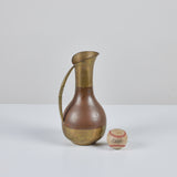 Mexican Copper and Brass Pitcher