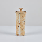 Speckle Glazed Stoneware Vessel with Lid
