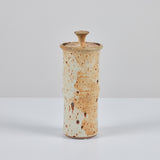 Speckle Glazed Stoneware Vessel with Lid