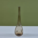 Ribbed Smoked Glass Vessel