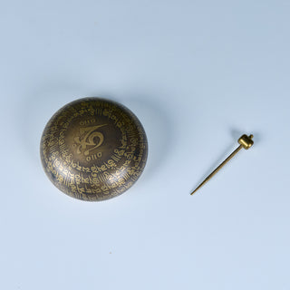Bronze Tibetan Singing Bowl with Percussion Wand